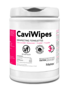  CaviWipes Multi-Purpose Disinfectant Wipes, 6 in. x 6.7 in., 160 wipes/dispenser,