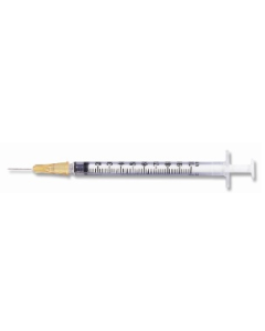 1 mL U-100 insulin syringe w/ slip tip; 25g  x 5/8" BX/100