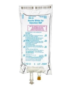 Sterile Water for Injection USP, 250 mL, 24/CS