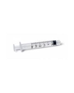  Sterile Luer-Lock Syringe, 3 mL,100/BX