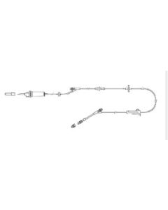 Infusion set, check valve, 79” and 6” from 2-piece male luer lock 20/cs