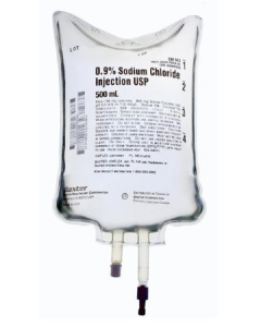 BAXTER - 500mL Sodium Chloride 0.9% (CS/24)