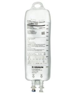 0.9% Sodium Chloride Injection USP, 1000 mL,12/CS