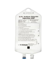 Sodium Chloride, 0.9% PVC-Dehp Free 100mL-150mL,64/CS